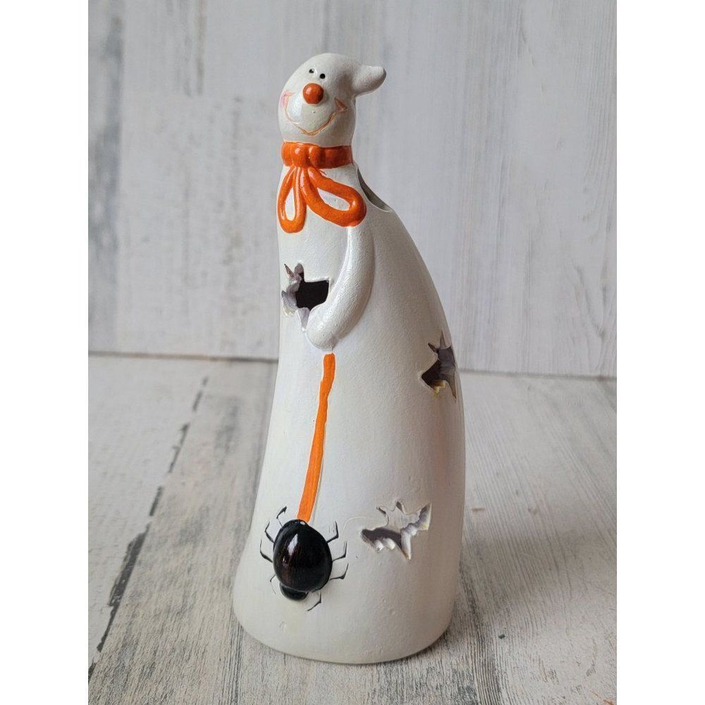 Ghost tea light holder spider cute Halloween candle prop‎ decor